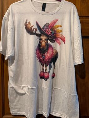 Nwot! Sz xl JCoon bling moose 🫎 Tshirt
